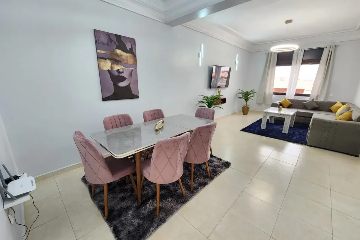 À louer — Appartement meublé 2 chambres, 4e étage, proche gare — Proche de la gare, Marrakech
