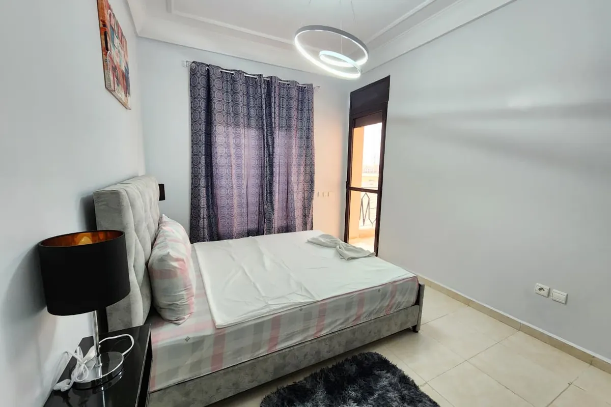 À louer — Appartement meublé 2 chambres, 4e étage, proche gare — Proche de la gare, Marrakech