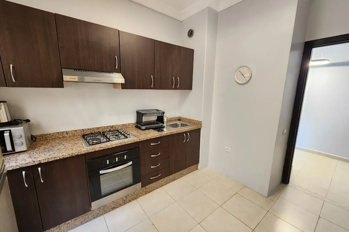 À louer — Appartement meublé 2 chambres, 4e étage, proche gare — Proche de la gare, Marrakech